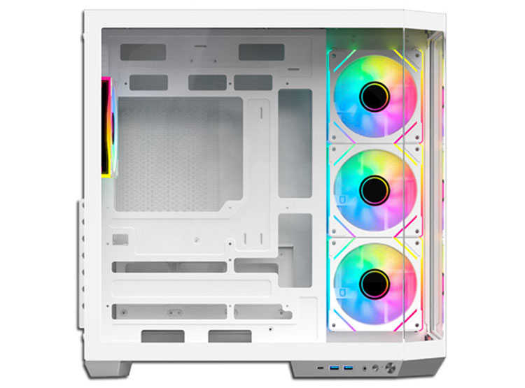 CASE ANTRYX FX 800 WHITE, FAN X4 ARGB, USB TIPO-C - 4