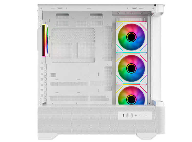 CASE ANTRYX FX 830 WHITE, FAN X4 ARGB, USB TIPO-C - 4