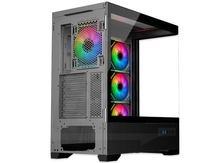 CASE ANTRYX FX 830 BLACK, FAN X4 ARGB, USB TIPO-C - 5