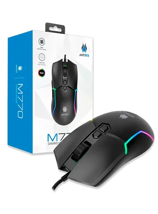 MOUSE GAMING ANTRYX M770 RGB DPI 12800 (AGM-M770K) - 1