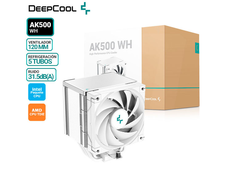 COOLER DE PROCESADOR DEEPCOOL AK500 WH - 1