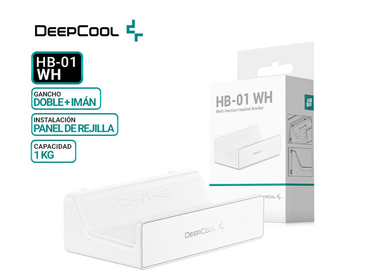 SOPORTE PARA AURICULAR DEEPCOOL HB-01 WH - 1