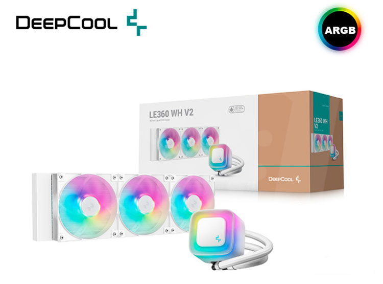 REFRIGERACION LIQUIDA DEEPCOOL LE360 WH V2 ARGB - 1