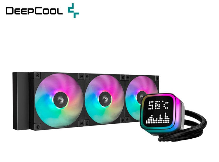REFIRGERACION LIQUIDA DEEPCOOL LP360, PANTALLA, ARGB - 2
