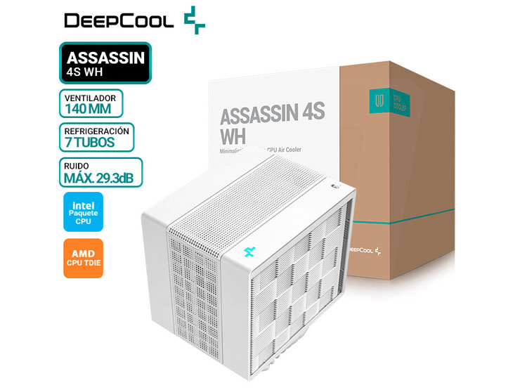 COOLER DE PROCESADOR DEEPCOOL ASSASSIN 4 WHITE, AMD, INTEL - 1