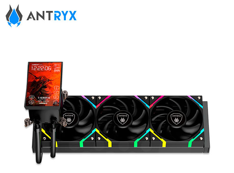 REFRIGERACION LIQUIDA ANTRYX TRITON VISION SP360 BLACK, ARGB, LCD 5' - 3