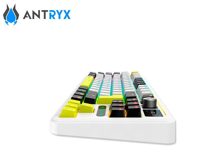TECLADO MECANICO INALAMBRICO/BT ANTRYX TK950 PRO WHITE, SWITCH RED GATERON - 4