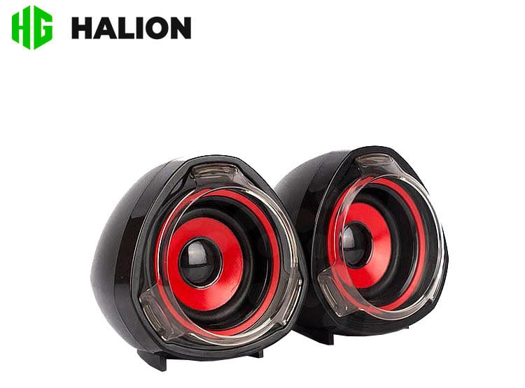 PARLANTE 2.0 USB HALION HA-S228 ROJO - 2