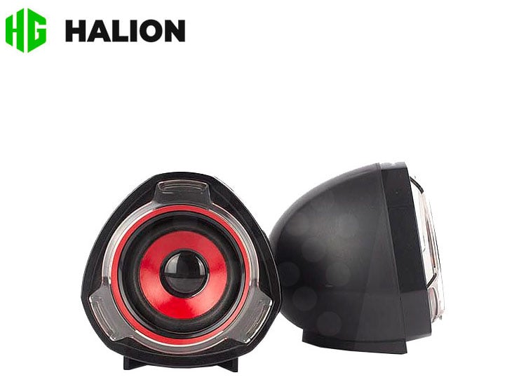 PARLANTE 2.0 USB HALION HA-S228 ROJO - 3
