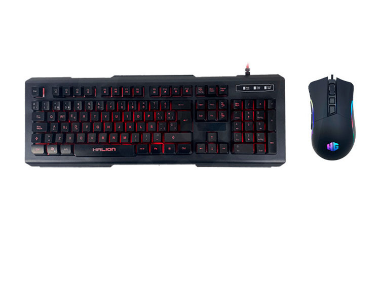 KIT TECLADO Y MOUSE GAMER MIRAGE HA-810C RETROILUMINADO - 2