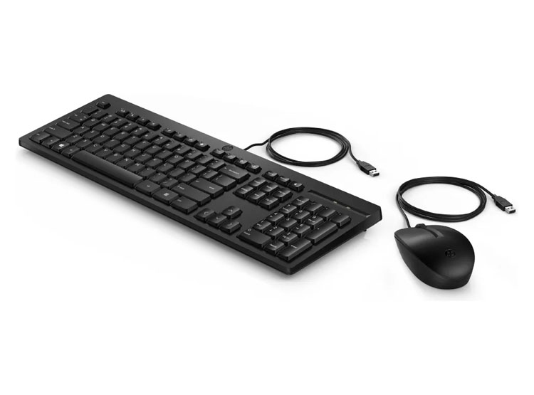 KIT DE TECLADO Y MOUSE HP 225, ALÁMBRICO, USB, NEGRO NEGRO - 2