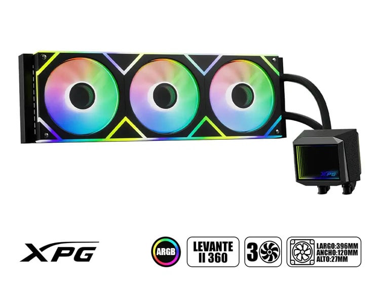 SISTEMA DE ENFRIAMIENTO LIQUIDO XPG LEVANTE 360 II FULL RGB ( LEVANTEII360-BKCWW ) - 1