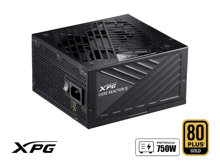 FUENTE DE PODER XPG 750W CORE REACTOR II (C-REACTOR750G-BKCUS) ATX, 80 PLUS GOLD, MODULAR, NEGRO - 1