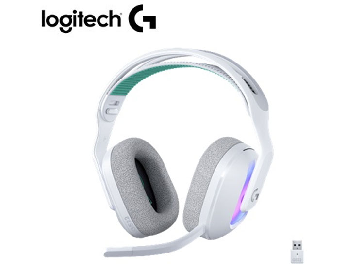 AUDIFONO C/MICROF. LOGITECH G522 90H LIGHTSPEED/BT/CABLE USB-C LIGHTSYNC RGB WHITE (981-001549) - 2