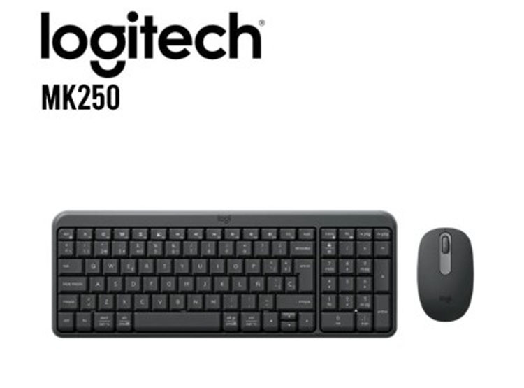 TECLADO LOGITECH + MOUSE MK250 BLUETOOTH SP BLACK (920-013513) - 1