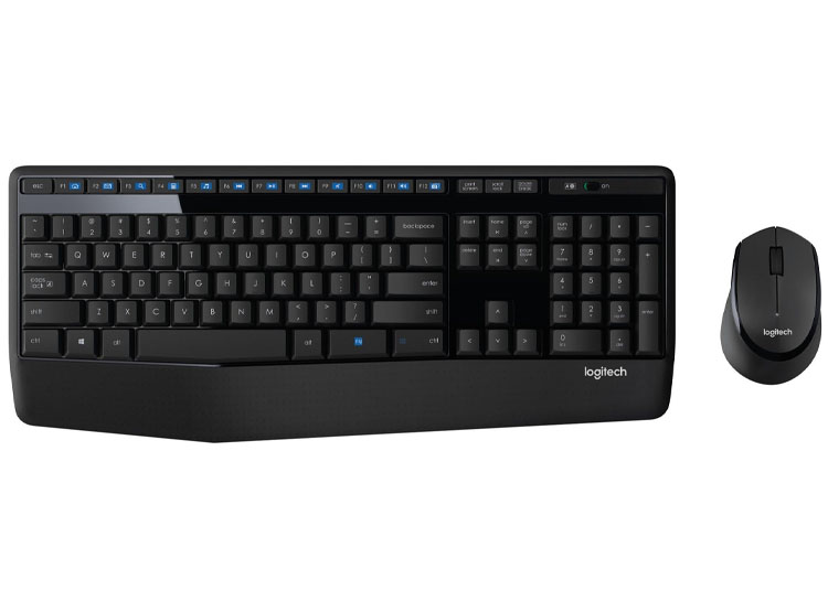 TECLADO LOGITECH + MOUSE MK345 WIRELESS USB SP BLACK (PN 920-007820) - 1