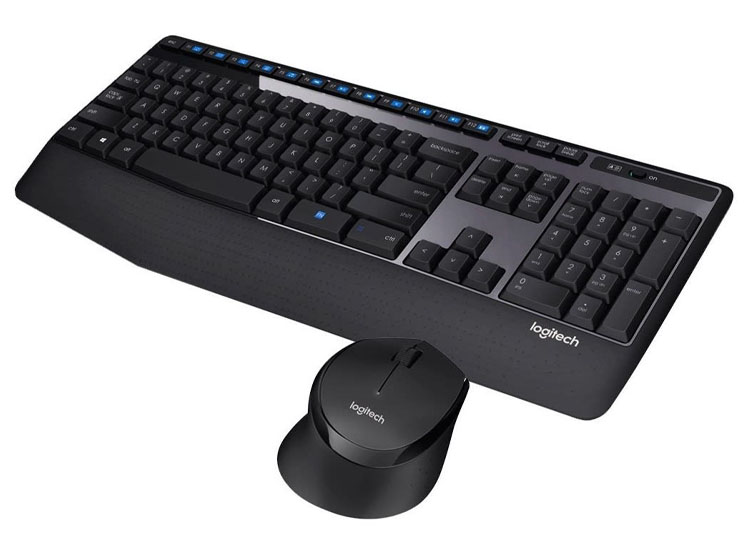 TECLADO LOGITECH + MOUSE MK345 WIRELESS USB SP BLACK (PN 920-007820) - 2