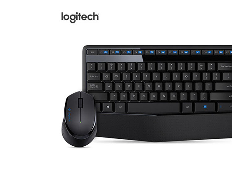 TECLADO LOGITECH + MOUSE MK345 WIRELESS USB SP BLACK (PN 920-007820) - 3