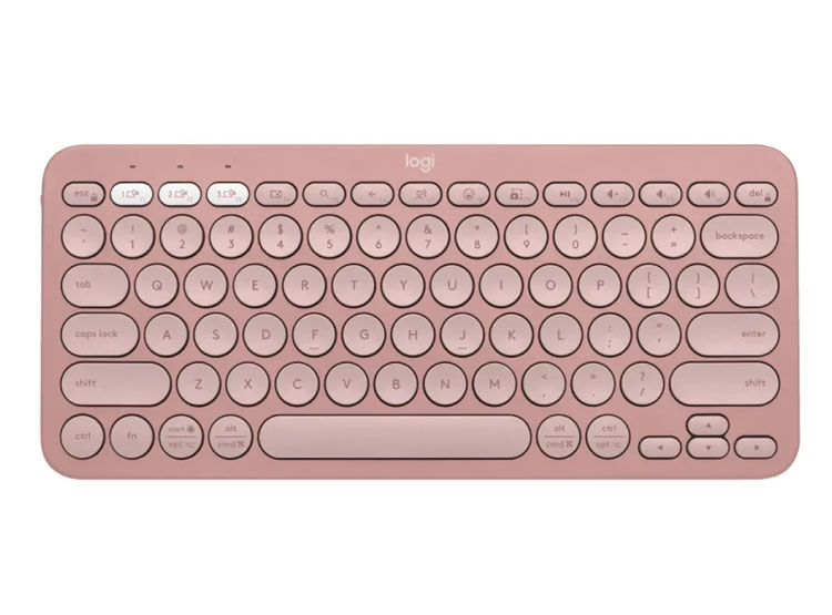 TECLADO LOGITECH PEBBLE 2 K380S BLUETOOTH/WIRELESS SP ROSE (920-011785) - 1