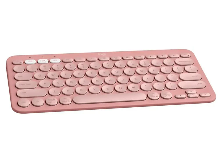 TECLADO LOGITECH PEBBLE 2 K380S BLUETOOTH/WIRELESS SP ROSE (920-011785) - 2
