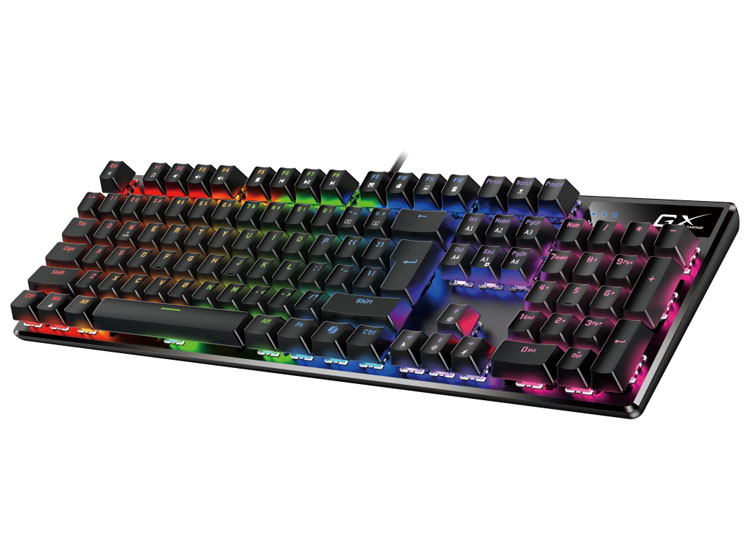 TECLADO GENIUS GX SCORPION K12 GAMING RGB LED MECHANICAL USB AI BROWN SWITCH BLACK - 2