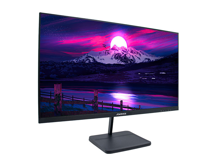 MONITOR PLANO ADVANCE ADV-2454S 23.8' FHD IPS 144HZ 1MS HDMI DP AUDIO OUT PARLANTES NEGRO - 2