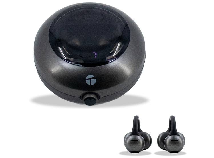 AUDÍFONOS INALÁMBRICOS TEROS TE-80712N, BLUETOOTH, CARGA TIPO C, NEGRO TITANIUM - 1