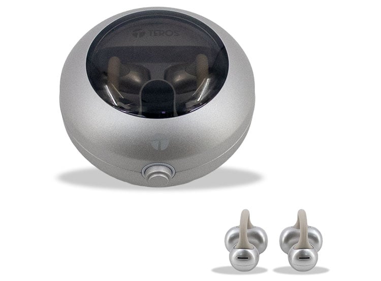 AUDÍFONOS INALÁMBRICOS TEROS TE80712NE, BLUETOOTH, CARGA TIPO C, NATURAL TITANIUM - 1