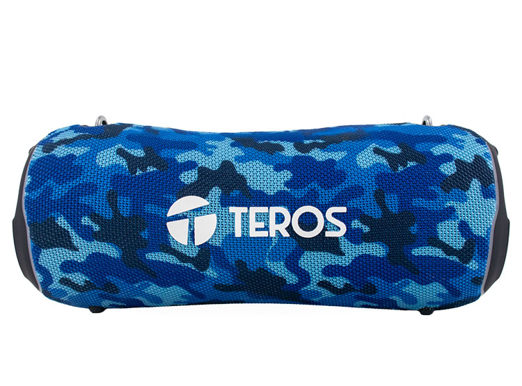 PARLANTE TEROS ULTRA TE-6046BM, BT 5.3, RGB, TWS, COLOR AZUL MILITAR CAMUFLADO - 2