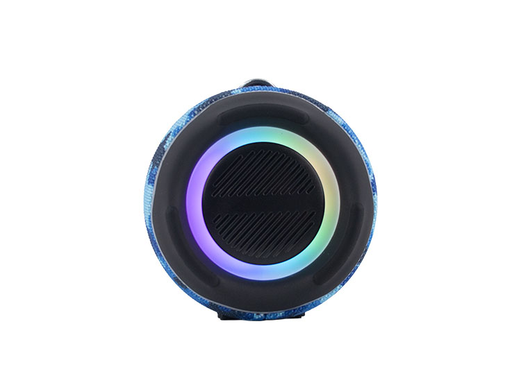 PARLANTE TEROS ULTRA TE-6046BM, BT 5.3, RGB, TWS, COLOR AZUL MILITAR CAMUFLADO - 3