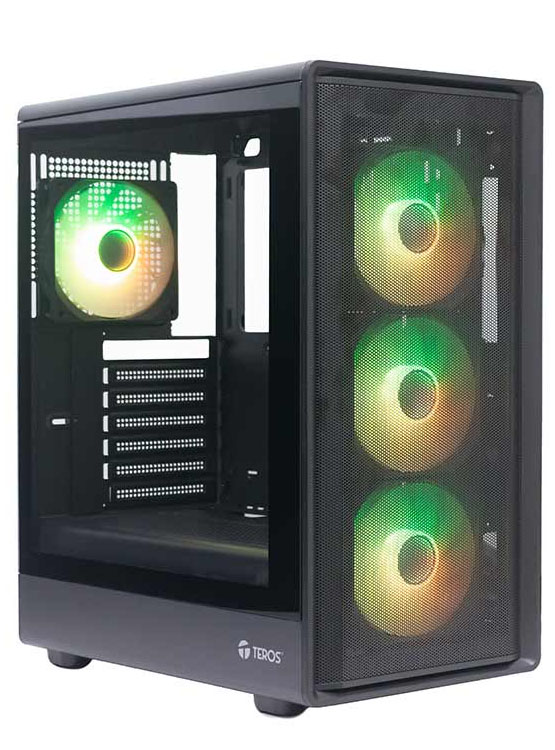 CASE SIN FUENTE GAMER TEROS TE-1323G NEGRO - 1