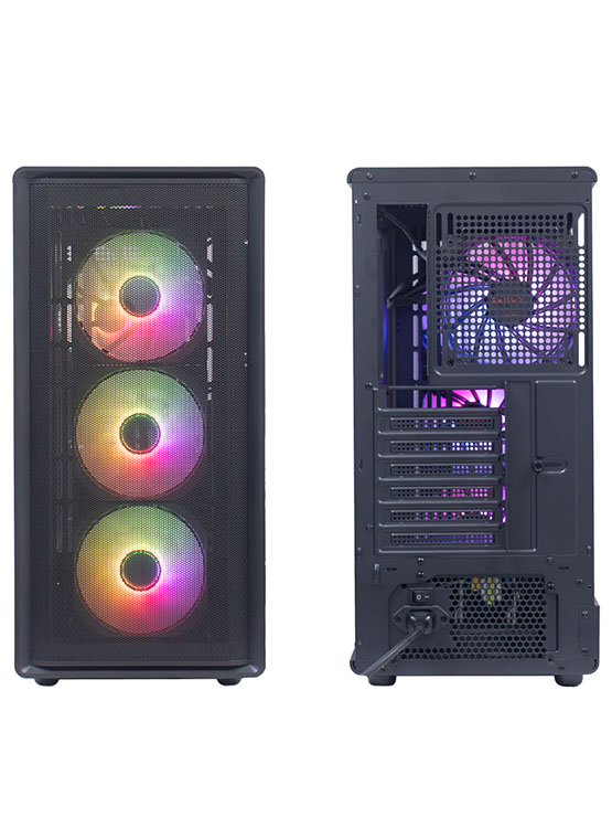 CASE SIN FUENTE GAMER TEROS TE-1323G NEGRO - 2
