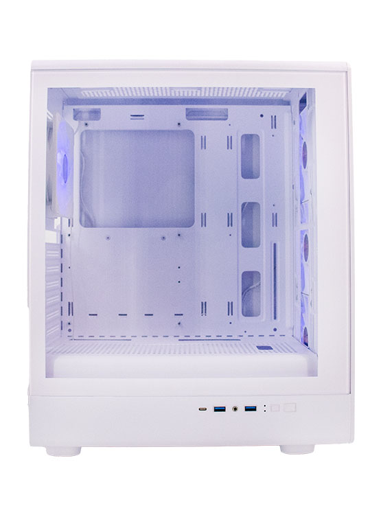 CASE SIN FUENTE GAMER TEROS TE-1329G  BLANCO - 4