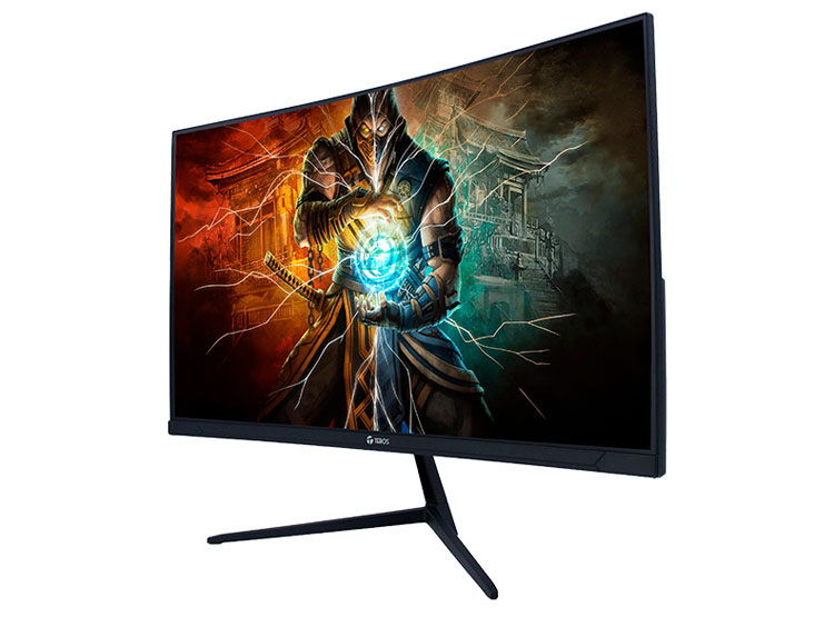 MONITOR CURVO GAMING TEROS TE-2787G 27' FHD VA 180HZ 1MS HDMI DP AUDIO OUT NEGRO - 2