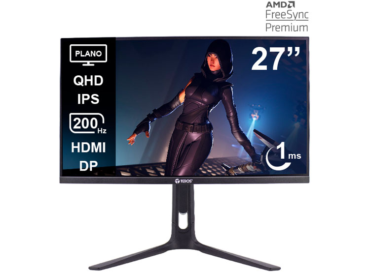 MONITOR PLANO GAMING TEROS TE-2754G, 27' - 1