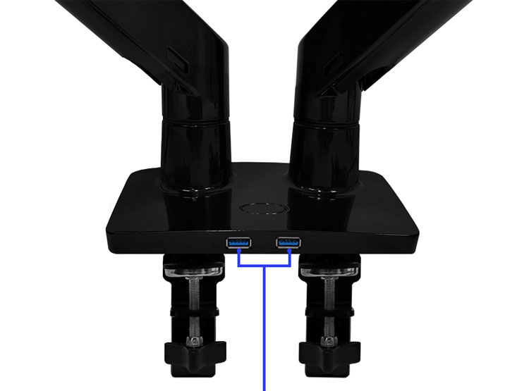 RACK PARA 2 MONITORES DE 22' A 32' / BRAZO SOPORTE TEROS TE-7114 - 5