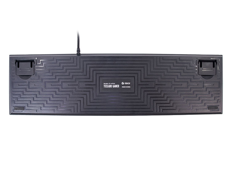 TECLADO GAMER TEROS TE-4074G, RGB, USB 2.0, NEGRO - 4