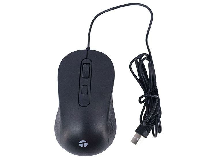 MOUSE ÓPTICO TEROS TE-1229S, USB, 4 BOTONES, NEGRO - 1