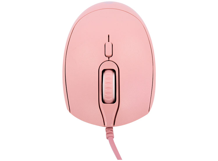 MOUSE ÓPTICO TEROS TE-1226S, 800-1200-1600 DPI, USB, 4 BOTONES, COLOR ROSADO - 3