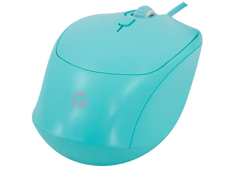 MOUSE ÓPTICO TEROS TE-1227S, 800-1200-1600 DPI, USB, 4 BOTONES, COLOR VERDE - 2