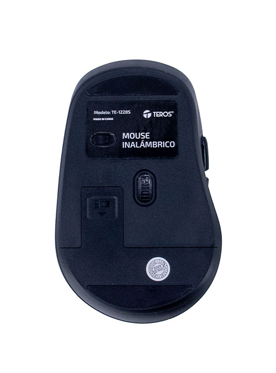 MOUSE INALÁMBRICO TEROS TE-1228S, 6 BOTONES, 2.4GHZ, USB, COLOR NEGRO - 4
