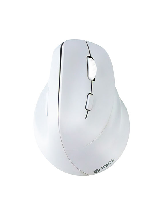 MOUSE INALÁMBRICO TEROS TE-1236S, RGB, BLANCO, 6 BOTONES CON RUEDA - 1
