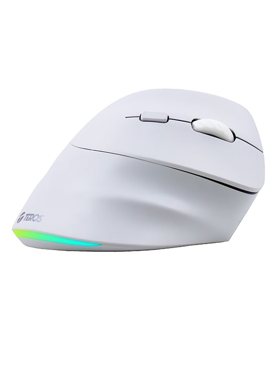 MOUSE INALÁMBRICO TEROS TE-1236S, RGB, BLANCO, 6 BOTONES CON RUEDA - 2