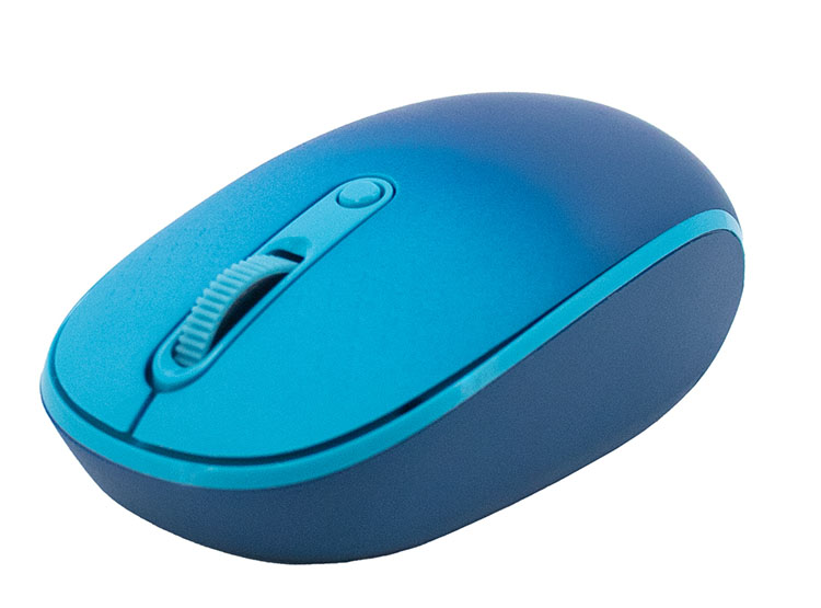 MOUSE INALÁMBRICO TEROS TE-1240S, 2.4GHZ, 4 BOTONES, USB, COLOR AZUL - 2