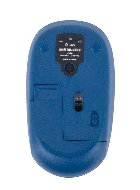 MOUSE INALÁMBRICO TEROS TE-1240S, 2.4GHZ, 4 BOTONES, USB, COLOR AZUL - 4