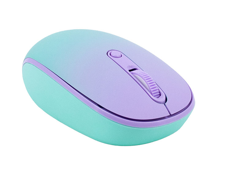 MOUSE INALÁMBRICO TEROS TE-1239S, 2.4GHZ, 4 BOTONES, USB, COLOR PURPLE - 1