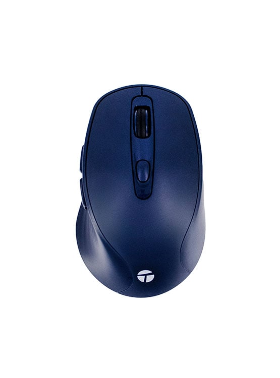 MOUSE INALÁMBRICO TEROS TE-1235S, 2.4GHZ, 6 BOTONES, USB, COLOR AZUL - 1