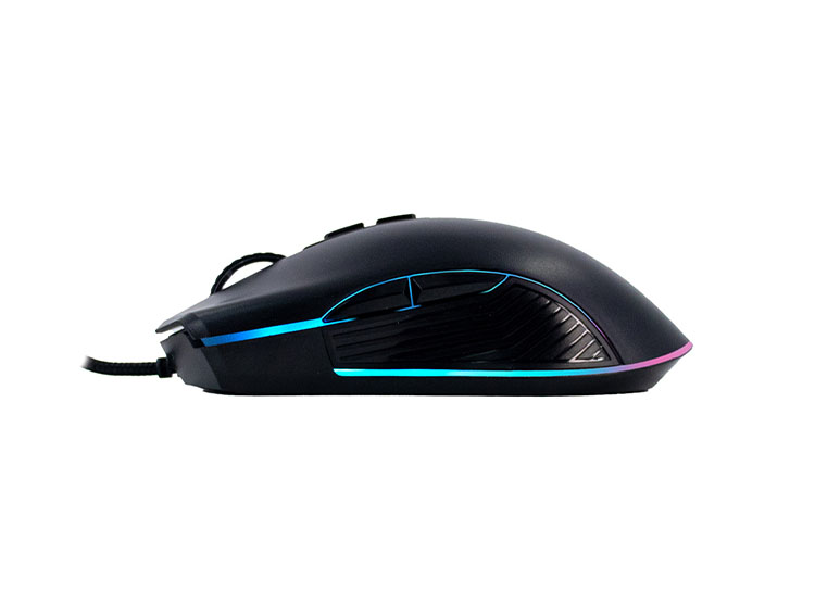 MOUSE GAMER TEROS TE-1233G, DPI HASTA 7200, RGB,7 BOTONES, USB, NEGRO - 3