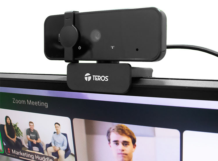 WEBCAM TEROS TE-9072, 2K, MICRÓFONO INCORPORADO, USB 2.0 - 2