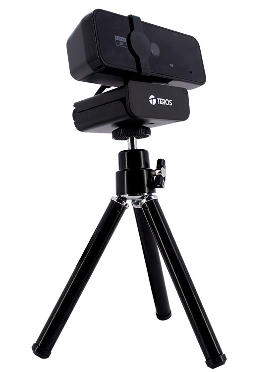 WEBCAM TEROS TE-9072, 2K, MICRÓFONO INCORPORADO, USB 2.0 - 4